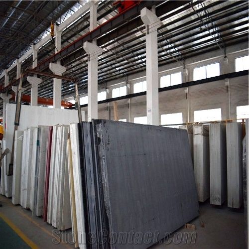 China White Quartz Stone Tiles & Slabs Directly from China Manufacturer at Cheap Pricing Fit for Building&Flooring Especially for Reception Countertop,Work Tops,Reception Desk,Table Top Design,Office 