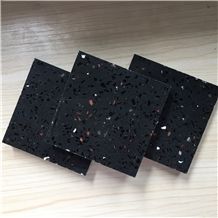 Chinese Black Zircon Series Quartz Stone Tiles & Slabs Surfaces Materials Supplier with International Designing and Competitive Pricing for Worktop and Table Top Projects More Durable Than Granite Thi