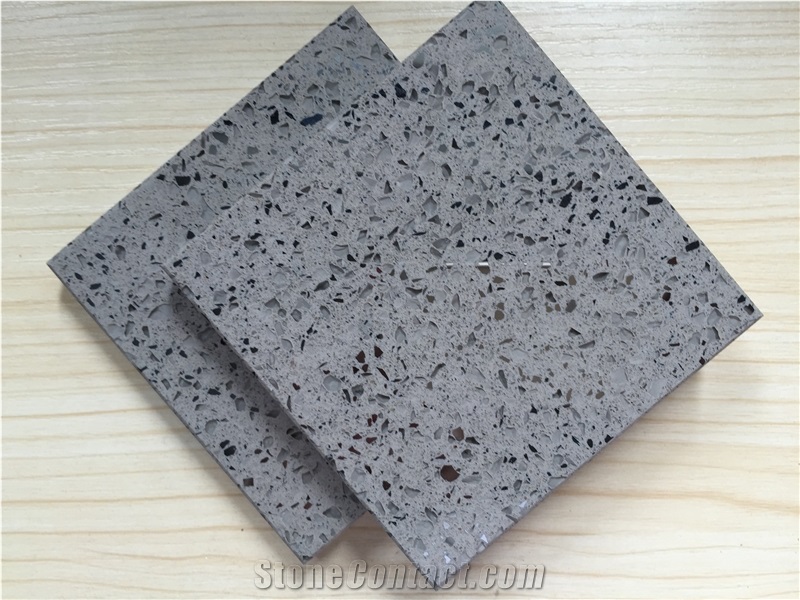 Grey Zircon Series Engineered Corian Stone Standard Sizes 126 *63 and 118 *55 with Top Guaranteed Quality,Qualified for European Standards,More Durable Than Granite