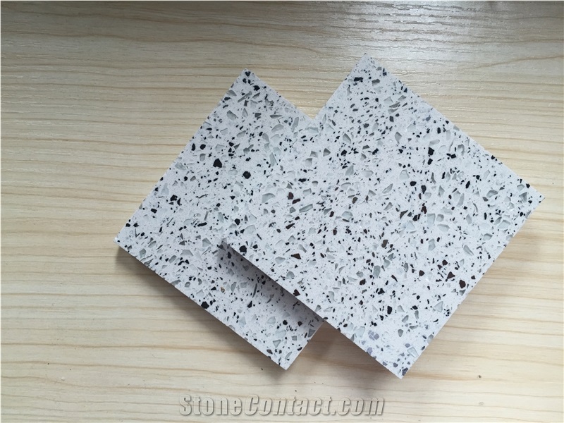 Multifamily&Hotel Quartz for Cut to Size Project Like Counter Top,Tabletop,Floor and Wall Polished Quartz Surfaces Zircon Series Slab Sizes 126 *63 and 118 *55,More Durable Than Granite