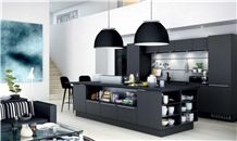 Noble Black Quartz Stone Solid Surface Countertop Non-Porous and Easy to Clean Directly from China Manufacturer with Iso/Nsf Certificate More Durable Than Granite Standard Slab Size 118*55 and 126*63