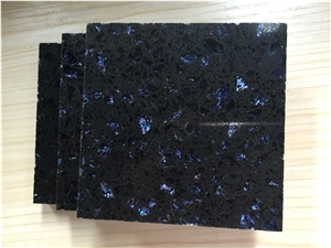 Outstanding Export-Oriented Wholesaler Of China Black Quartz Stone Tiles & Slabs Of Bst F0083 Golden Series Ualified for European Standards,More Durable Than Granite,Thickness 2/3cm