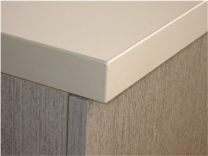 Wholesale Beige Color Quartz Stone Countertop with Bright Solid Surface Directly from China Manufacturer at Competitive Pricing More Durable Than Granite Thickness 3cm