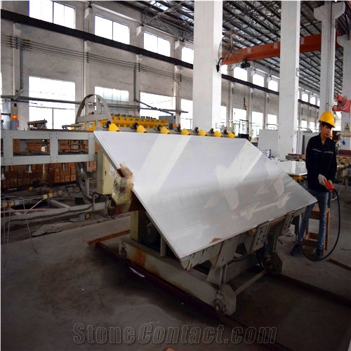 Wholesale China Elegant White Quartz Stone Countertop with Bright Solid Surface Directly from China Manufacturer at Good Pricing