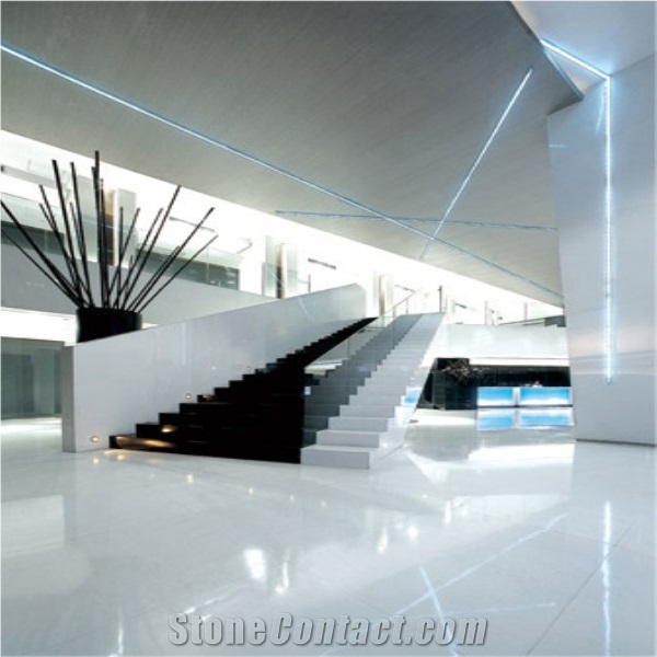 2014 New Product Super White Building Material Cheap Nano Crystal Glass Stone Interior Floor Tiles, Exterior Wall Cladding Dry-Hang