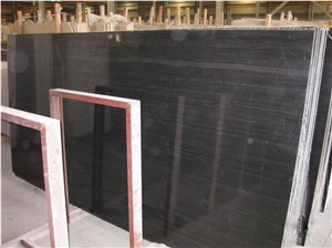 Black Sandal Wood Polished Marble Slabs & Tiles, China Black Marble