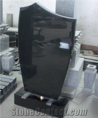 European Style Tombstone, Shanxi Black Granite Monument & Tombstone