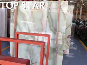 2015 New Topstar Pure Green Pakistan Onice Verde Persiano Slabs & Tiles