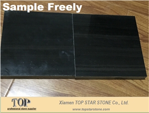 High Polished Imperial Black Wood Vein Marble Floor Tiles, China Black Wood Vein Marble