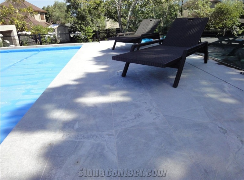 Atlantic Blue Stone Tiles Swimming Pool Pavements