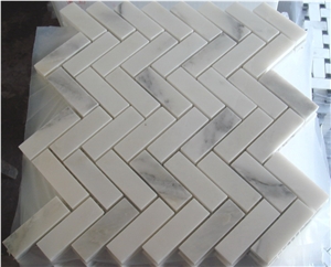 Chinese White Oriental White Marble Mosaic Tiles for Interior Wall Paving