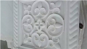 Pure White Marble/Snow Marble/China White Marble Varved Wall Tiles