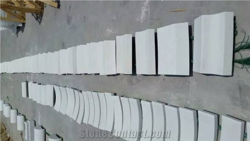 Pure White Marble/Snow Marble/China White Marble Varved Wall Tiles
