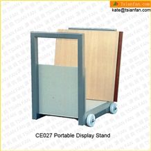 Ce027-Movable Flooring Stone Display Stand