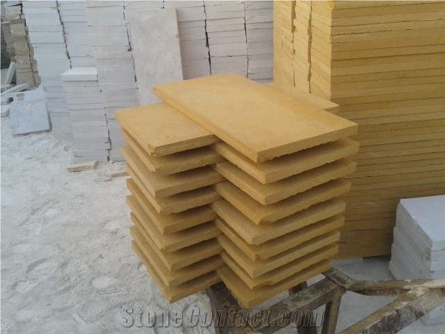 Pakistani Yellow Limestone Tiles & Slabs
