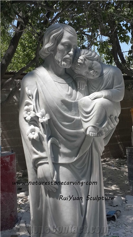 Jesus Sculpture Statue, Fangshan Jade White Marble Statues /Western Style Human Handcarved Sculptures