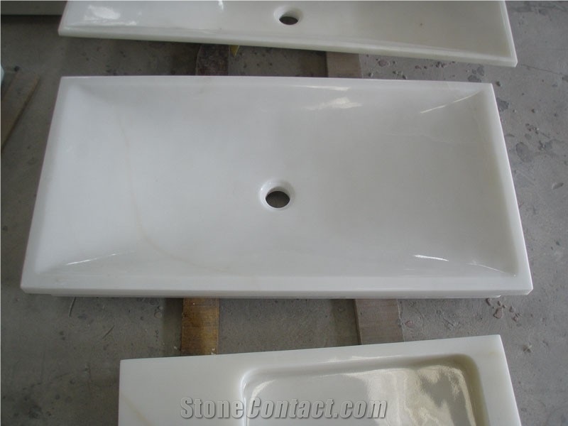 White Onyx Sinks, White Onyx Basin, Onyx Wash Sink