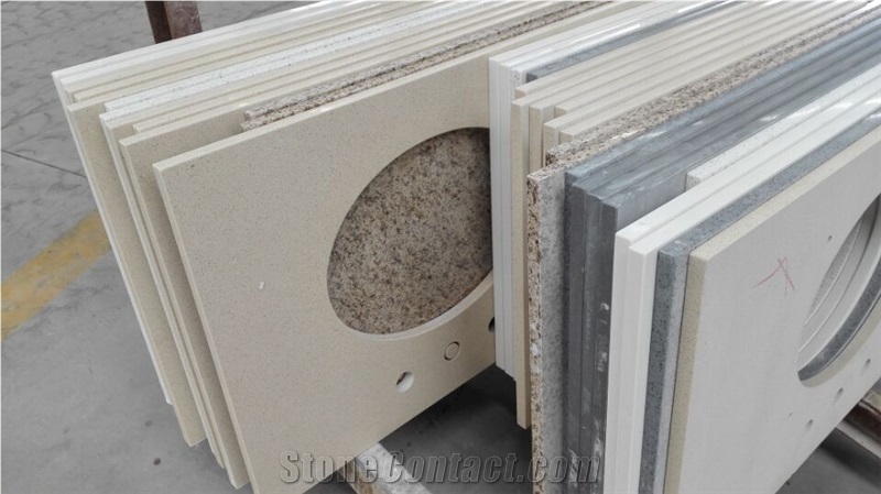 China Grey Artifical Quartz Stone Countertop,Chinese Manmade Stone,Bulding Products