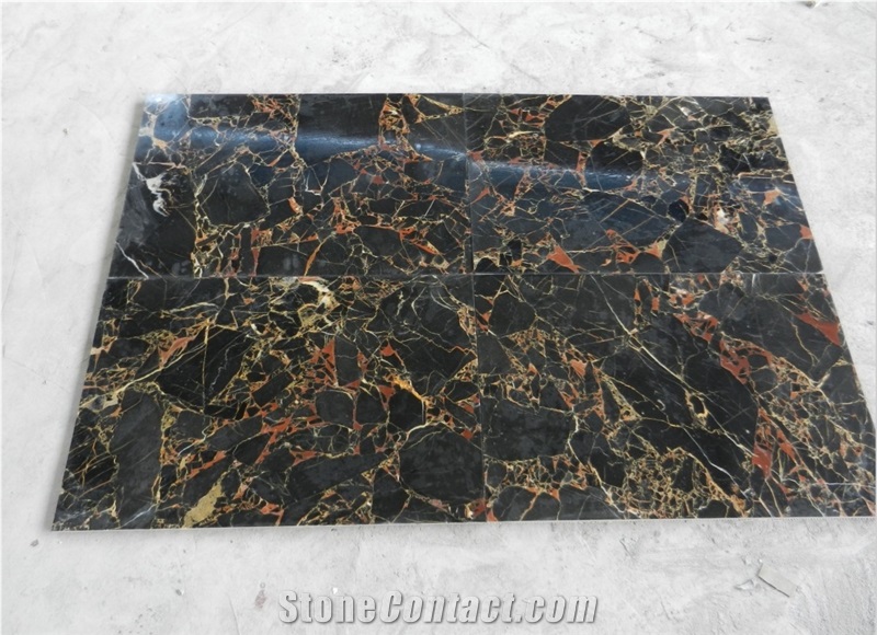 High Quality Black Golden Marbles in China Slabs & Tiles from China