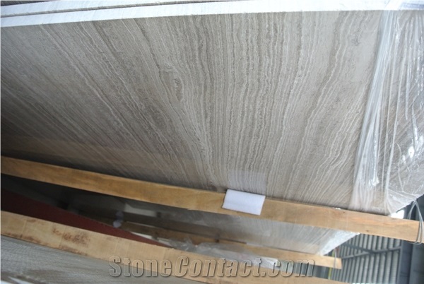 High Quality Timber Grey Marble Slabs & Tiles, China Grey Marble