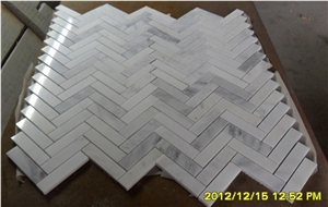 Hot Weastern White Marble Mosaic,Marble Wall/Floor Mosaic