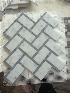 New White Marble Mosaic, Oriental White Marble Mosaic,Hexagon Mosaic