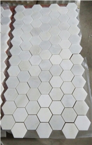 Popular White Hexagon Marble Mosaic on Sales