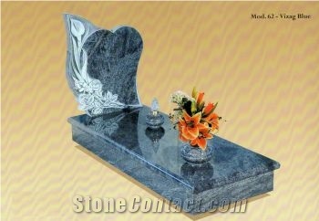 Shanxi Black Galaxy Tombstone Headstone Granite Monument