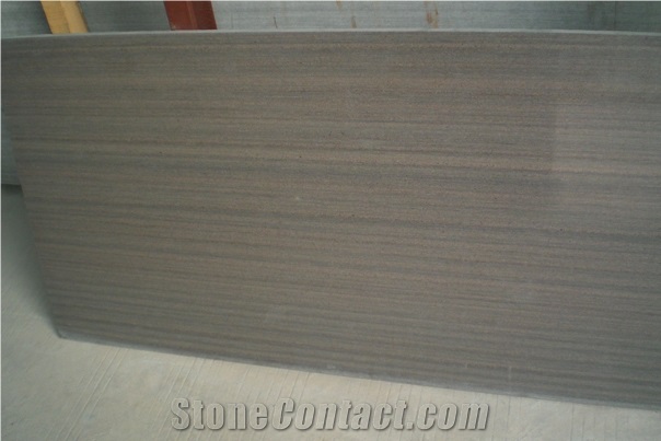 Wenge Sandstone Slabs & Tiles, China Brown Sandstone