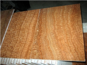 Yellow Wooden Grain Marble Slabs & Tiles, China Yellow Marble