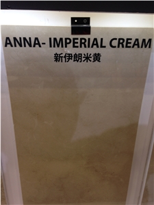 Anna Imperial Cream Marble Tiles & Slabs, Beige Marble  Tiles & Slabs
