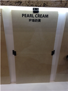 Pearl Cream Marble Polished Tiles, Slabs