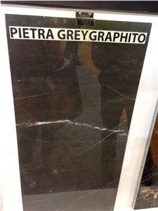 Pietra Grey Graphito Marble Polished Slabs, Tiles