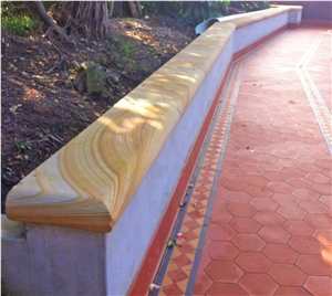 Maroota Gold Sandstone Wall Coping