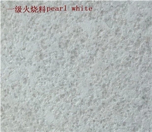 Jiangxi Pearl White Granite Flamed Slabs Wall Covering Floor Tiles, China White Granite