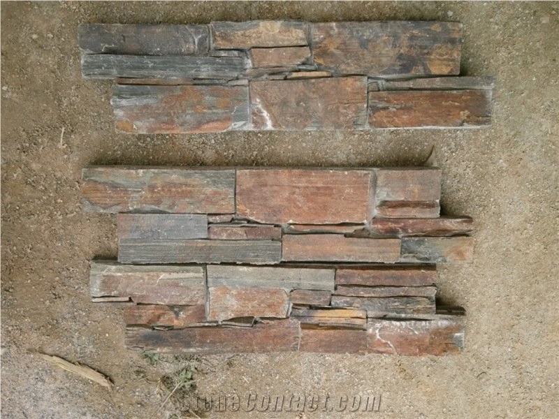 P1120 Rock Surface Rustic Slate Pannel Culture Stone Stacked Stone Wall Veneer