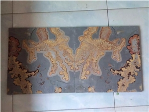 Rust Slate Tile, Fossil Slate Tile for Decoration