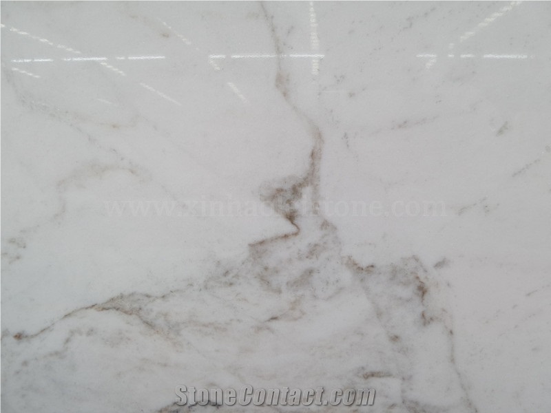 Jasmine White Marble Slabs & Tiles, Greece Pure White Marble for Walling /Flooring