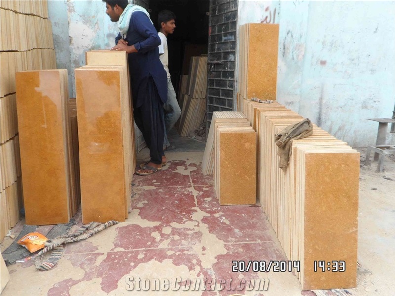 Indus Gold Marble Tiles & Slabs 30xfree Length, Yellow Marble Pakistan, Flooring Tiles