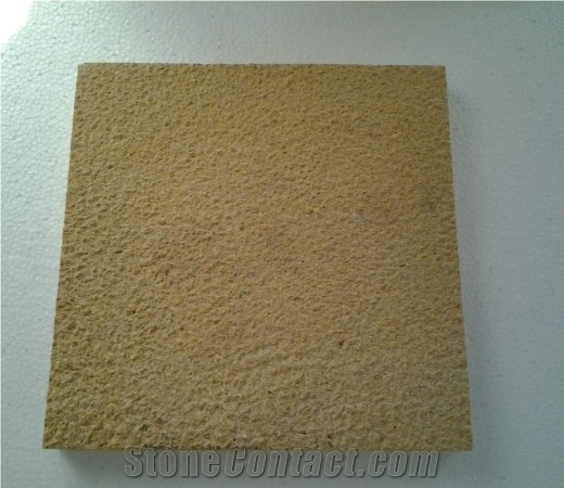 Mango Bush Hammered Tiles Sandstone