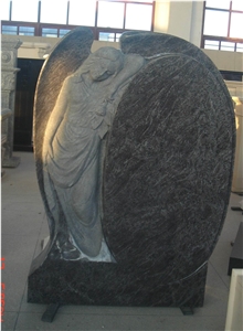 Angel Upright Granite Monuments,Western Style Tombstones,Heart Tombstone
