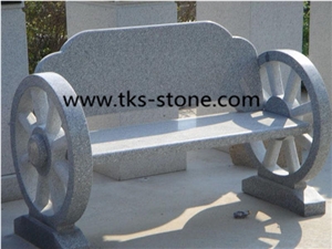 Beige Granite Chairs,Garden Bench,Handcarvded Bench