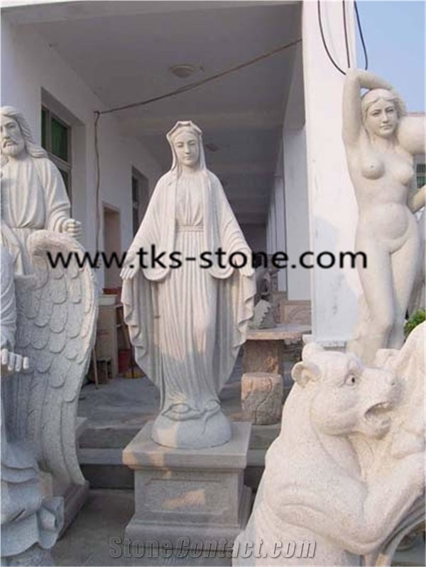 Beige Granite Human Sculptures,Angel Sculptures&Statues, Religious Statues,Stone Caving