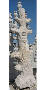 Beige Granite Statues,Owl Sculptures&Statues, Animal Sculptures,Owl Caving,Garden Sculptures,Statues