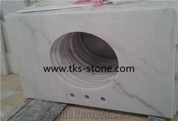 Bianco Carrara White,Carrara White Marble Kitchen Countertops,Custom Countertops,Natural Stone Kitchen Countertops