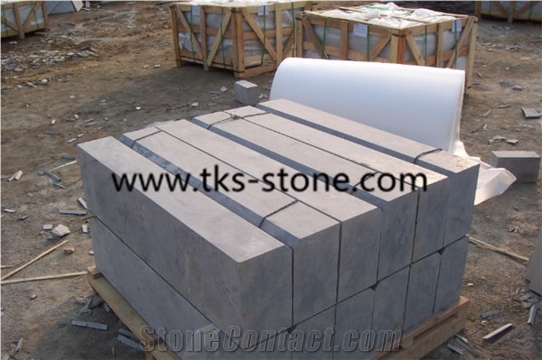 Blue Stone Kerbstones/Curbstone/Curbs with Bevelled Edge,Flamed Kerbstones/Curbstones with a Slot Edge
