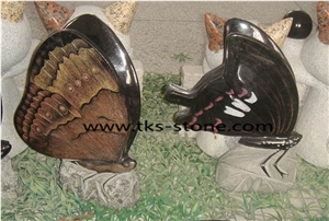 Butterfly Sculpture & Statue,Grantie Animal Sculptures,Stone Butterfly Caving,Garden Sculptures,Landscape Sculptures,Statues, Sculpture Granite Landscape Sculptures