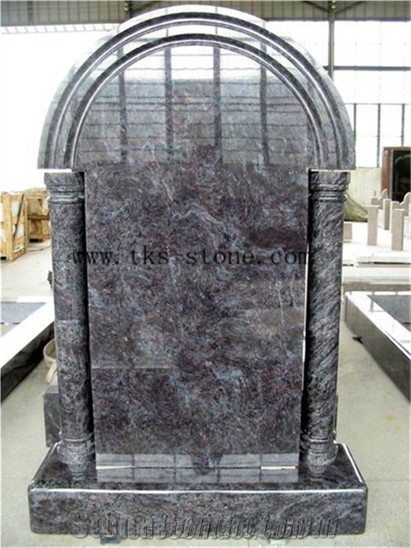 China Black Granite Himalayan Blue Western Style Monuments, Jewish Style Monuments, Family Monuments