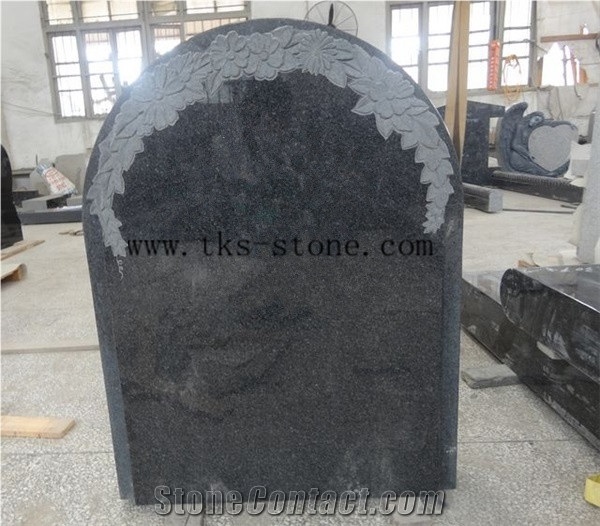 China Black Granite Himalayan Blue Western Style Monuments, Jewish Style Monuments, Family Monuments