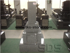 China Black Granite Tombstone & Monument,Japanese Style Monuments, Japanese Style Tombstones,Double Tombstone & Monument